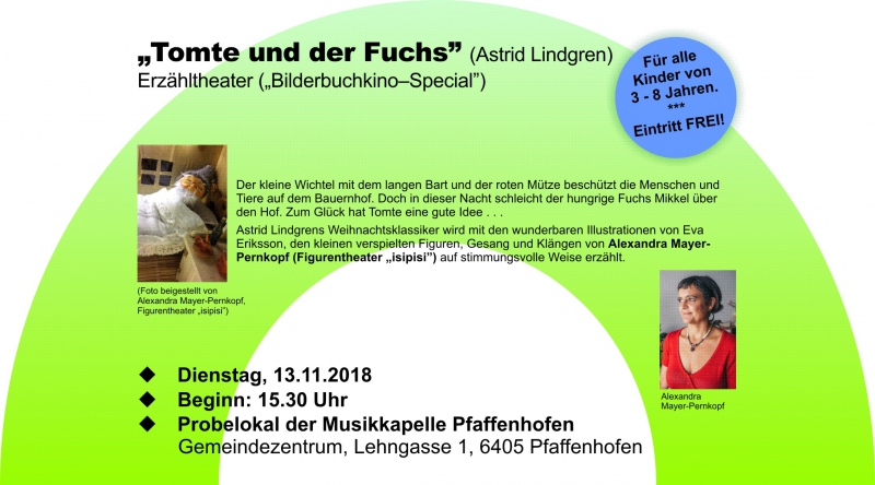 Bilderbuchkino-Special mit dem Figurentheater "isipisi"