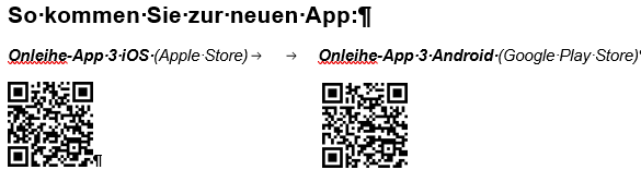 QR-Codes zur App