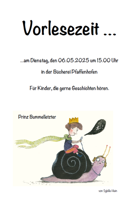 Kathrins Vorlesezeit - für Kinder, die gerne Geschichten hören.